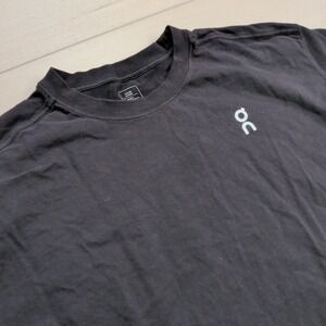 On Cloud Running Club Tee T-Shirt Mens XXL Black Organic Cotton